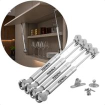 Kit 4 Pistão A Gás Para Portas Armários Móveis Cozinha 100N Abre Para Cima Kit 4 Pistão A Gás Para Portas Armários Móveis Cozinha 100N Abre Para Cima