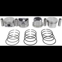 Kit 4 Pistão com anel Citroen C3 2003 a 2012 Metal Leve