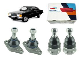 Kit 4 pivo suspensão dianteira opala caravan após 75