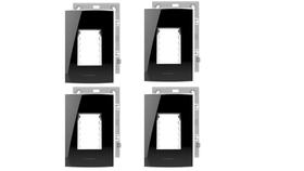 KIT 4 Placa 4x2 3 Módulo Black Piano Alumbra Inova Pro Class KIT 4 Placa 4x2 3 Módulo Black Piano Alumbra Inova Pro Class