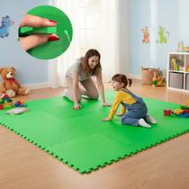 Kit 4 Placa EVA 50x50 10mm Tapete Tatame Manta Borracha Piso Emborrachado Academia Fitness Yoga Proteção Conforto Amortecimento Infantil Térmico.