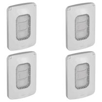 Kit 4 Placa Para Área Externa Proteção Ip44 Nereya 663292