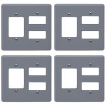 Kit 4 Placas 4x4 5 Módulos Cinza Separados Silentoque 8532 Kit 4 Placas 4x4 5 Módulos Cinza Separados Silentoque 8532