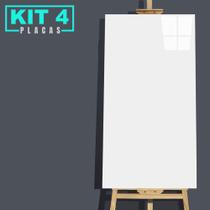Kit 4 Placas Adesiva Autocolante Revestimento 3D Marmorizado Branco Super White