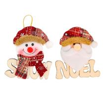 Kit 4 Placas De Natal Papai Noel E Boneco De Neve Natalino 11,5cm