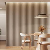 Kit 4 Placas de Painel Ripado Milão 250cm X 58cm X 3,3mm (rende 5,8m²) Ecorevest