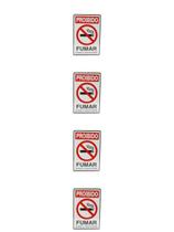 KIT 4 PlacaS DE Sinalizacão 20x15 Proibido Fumar C/ NFE KIT 4 PlacaS DE Sinalizacão 20x15 Proibido Fumar C/ NFE
