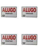 KIT 4 PlacaS DE Sinalização 30x20 FRASE Alugo, locação KIT 4 PlacaS DE Sinalização 30x20 FRASE Alugo, locação