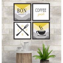 Kit 4 Placas decorativas - para cantinho do Café (25x25 cm) Kit 4 Placas decorativas - para cantinho do Café (25x25 cm)