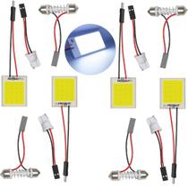 Kit 4 Placas Super LED Cob 24 Chips 12v Para Carro Teto e Porta Malas Automotivo