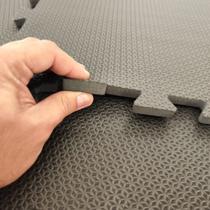 Kit 4 Placas Tatame EVA 50x50cm 10mm Linha Econômica Piso Emborrachado Antiderrapante Academia Infantil Yoga Pilates Exercícios Brincadeiras Pet