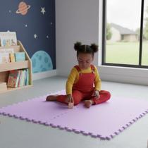 Kit 4 Placas Tatame EVA 50x50cm 10mm Linha Econômica Pq defeito Piso Emborrachado Antiderrapante Academia Infantil Yoga Pilates Exercícios Brincadeira
