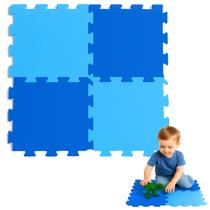 Kit 4 Placas Tatame Eva Tapete Atividade Bebe Cores Conforto