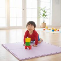 Kit 4 Placas Tatame Tapete EVA 50x50cm 10mm Linha Econômica Piso Antiderrapante para Academia Treinos Pilates Yoga Área Infantil criança bebe.