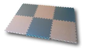 Kit 4 Placas Tatames Tapetes EVA 50x50x1cm 10mm Azul Marinho Cinza Meninos Kit 4 Placas Tatames Tapetes EVA 50x50x1cm 10mm Azul Marinho Cinza Meninos