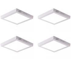 Kit 4 Plafon LED sobrepor quad. 36W 6500k backstage LUMANTI