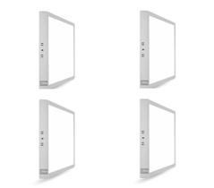 Kit 4 Plafons LED sobrepor 60X60 40W 4000k backligth LUMANTI