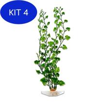 Kit 4 Planta Plástica Para Aquário 30Cm Cod 0880