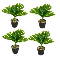 Kit 4 Plantas Artificiais Costela de Adão