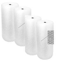 Kit 4 Plástico Bolha Bobina pequena 60x10m Embalagem Mudança