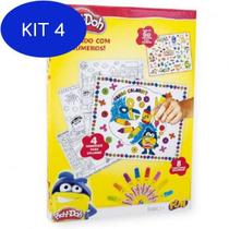 Kit 4 Play Doh Colorindo Com Números 77881 Fun