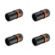 Kit 4 Plug Xlr Macho Roxtone Rotativo Low Profile Rack Lx3M Kit 4 Plug Xlr Macho Roxtone Rotativo Low Profile Rack Lx3M