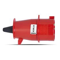 Kit 4 Plugue 4P+T 16a 380/440v Vermelho N5076 - Steck