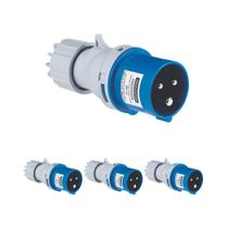 Kit 4 Plugue Móvel Ind 2p+t 16A 220-250 Vca 6H Tramontina - Kit 4 Plugue Móvel Ind 2p+t 16A 220-250 Vca 6H Tramontina -