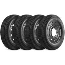 Kit 4 Pneu Pirelli Anteo Aro 16 7.50-16 121/120J TT AT52 Liso Rodoviário