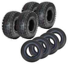 Kit 4 Pneus 4 Câmaras Para Mini Quadriciclo 49cc 2 Tempos