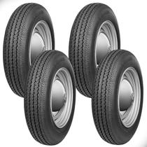 Kit 4 Pneus Carro Retro Kombi Fusca 5.60-15 Com Câmara Robust