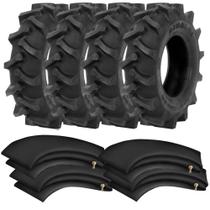 Kit 4 Pneus Micro Trator Tam1400 Gn18 Master 600-12 Rga 34c Cap.c Rinaldi