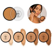 Kit 4 Pó Compacto Facial Matte Maquiagem Com Esponja Kyràv Kit 4 Pó Compacto Facial Matte Maquiagem Com Esponja Kyràv