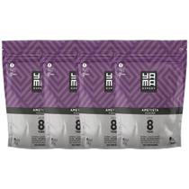 Kit 4 Pó Descolorante Ametista Profissional 8 Tons Efeito Rápido Yama Refil 300g