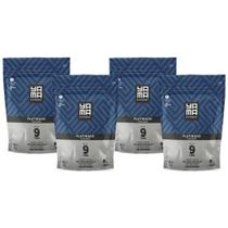 Kit 4 Pó Descolorante Platinado Profissional 9 Tons Efeito Rápido Yama Refil 300g