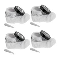 Kit 4 Pó Unha Porcelana Majestic Nails Cor Renda Original 15g