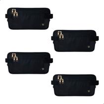 Kit 4 Pochete Doleira Bolsa Cintura Esporte Corrida Academia Viagem Celular Documentos Antifurto Yepp PO7022 Kit 4 Pochete Doleira Bolsa Cintura Esporte Corrida Academia Viagem Celular Documentos Antifurto Yepp PO7022