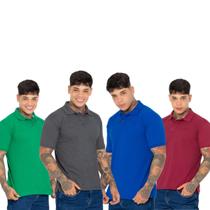 Kit 4 Polos Masculinas Variedade de Estilos em uma Oferta Exclusiva Kit 4 Polos Masculinas Variedade de Estilos em uma Oferta Exclusiva