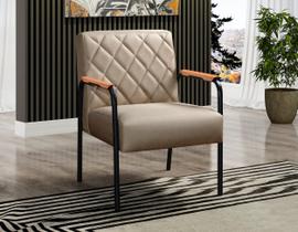 Kit 4 Poltronas Cadeira Decorativa Sala, Recepção, Escritório Ludmilla