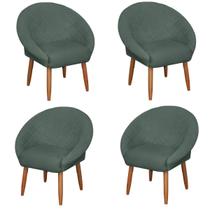 Kit 4 Poltronas Ibiza para Escritório Sala de Estar Decorativa Cadeira Estofada Resistente Recepção Manicure Kit 4 Poltronas Ibiza para Escritório Sala de Estar Decorativa Cadeira Estofada Resistente Recepção Manicure
