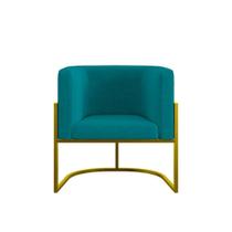 Kit 4 Poltronas Lua Sala Decorativa Azul Turquesa Suede Balaqui Decor Kit 4 Poltronas Lua Sala Decorativa Azul Turquesa Suede Balaqui Decor