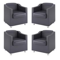 Kit 4 Poltronas para Salão de Beleza Balaqui Decor Kit 4 Poltronas para Salão de Beleza Balaqui Decor