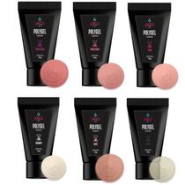 Kit 4 Polygel Sem Goma Led/Uv 30g - HQZ Nails