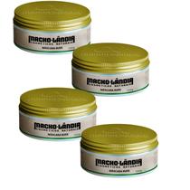 Kit 4 Pomada Capilar Masculina Efeito Seco Macholandia 130g Kit 4 Pomada Capilar Masculina Efeito Seco Macholandia 130g