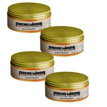 Kit 4 Pomada De Cabelo Efeito Molhado Macho Landia 130g
