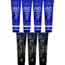 Kit 4 Pomada Fisio Power 150G + 3 Pomada Fisiofort 150G
