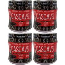 Kit 4 Pomada Massageadora Cascavel Extra Forte Para Ombros