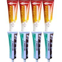 Kit 4 Pomada Massageadora Milagrosa + 4 Unguento de Canela