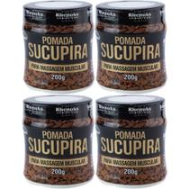 Kit 4 Pomada Sucupira 200g Para Desconforto Muscular Coluna