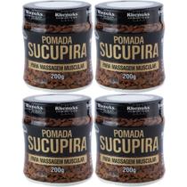 Kit 4 Pomada Sucupira 200g Para Desconforto Muscular Coluna